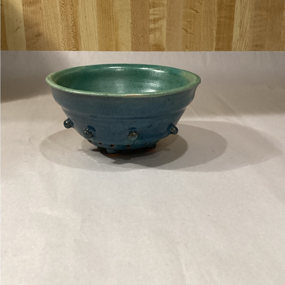 Handcrafted Blue Ceramic Bowl